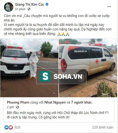 Giang Kim Cúc bị tố cướp xe cứu thương: Đại chiến 2 nhóm từ thiện-1