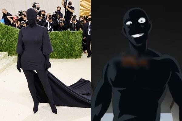 Bộ đồ bóng đêm Kim Kardashian y chang hung thủ truyện Conan-9