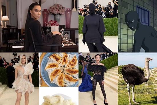 Bộ đồ bóng đêm Kim Kardashian y chang hung thủ truyện Conan
