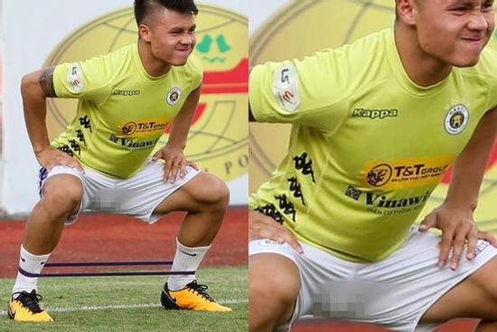 Quang Hải tập thể dục, dân mạng yêu cầu 'về mặc thêm quần'