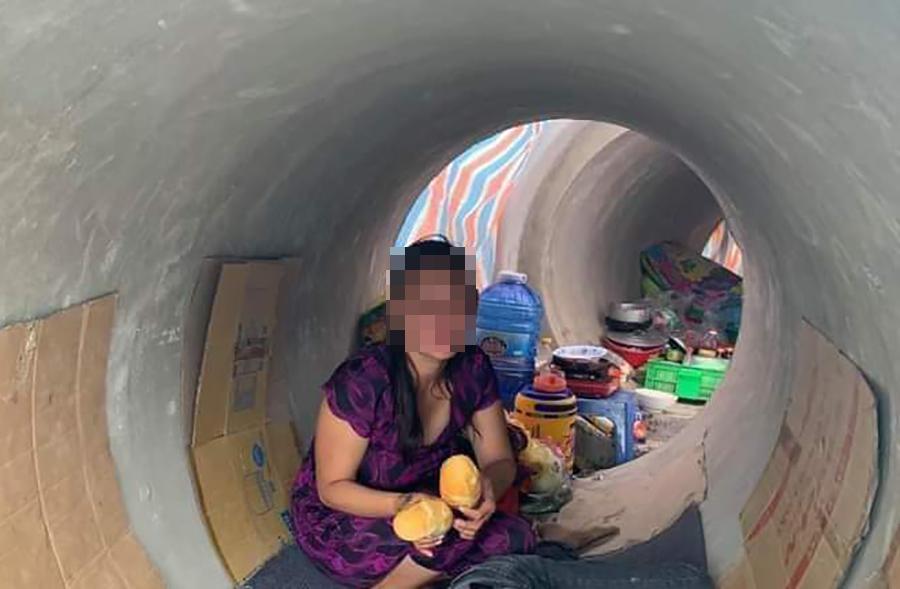 Công an nói rõ vụ dân Bình Chánh không có chỗ trọ, phải ở ống cống-1