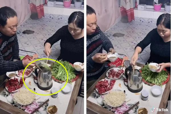 Cô gái đem đổ cả nồi lẩu, dân mạng móc trách tiếc hùi hụi-2