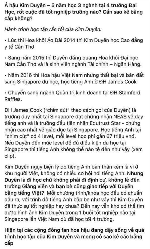 Kim Duyên gây lú vì 5 năm học 4 trường, 3 chuyên ngành-2