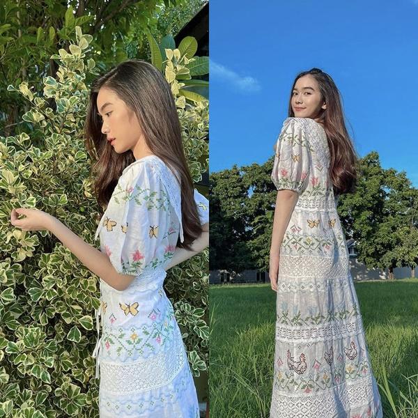 Mỹ nhân Thái Lan phối váy áo hoa hòe đón thu không lo sến súa