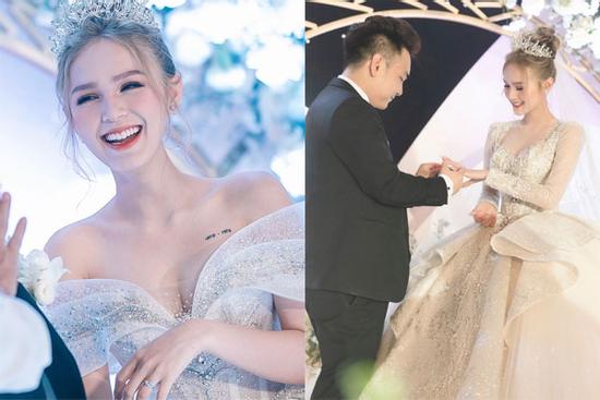 Xoài Non khoe chiếc váy 28 tỷ, yêu cầu chồng làm điều sốc