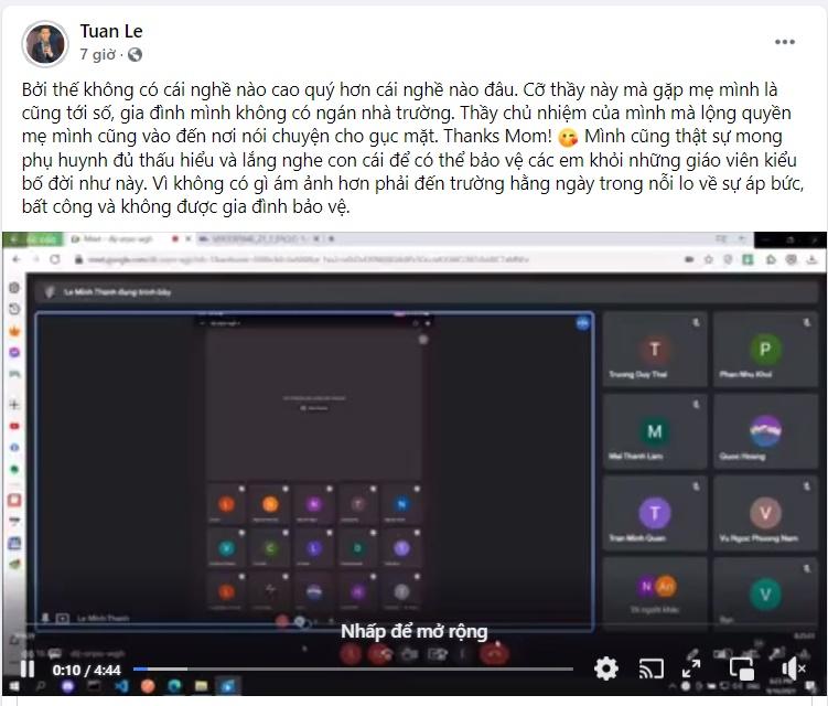 MC đáp sốc vụ nam sinh bị đuổi khỏi lớp vì xin thầy giảng lại bài-2