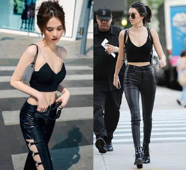 Thời trang đường phố đến thảm đỏ của Ngọc Trinh đều giống Kendall Jenner-7