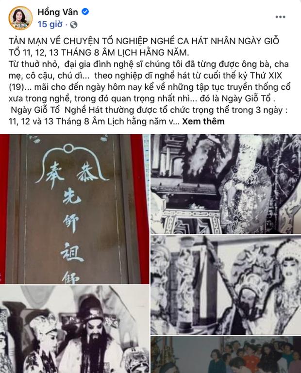 Hồng Vân bị khui lùm xùm quảng cáo đúng ngày Giỗ tổ sân khấu-1