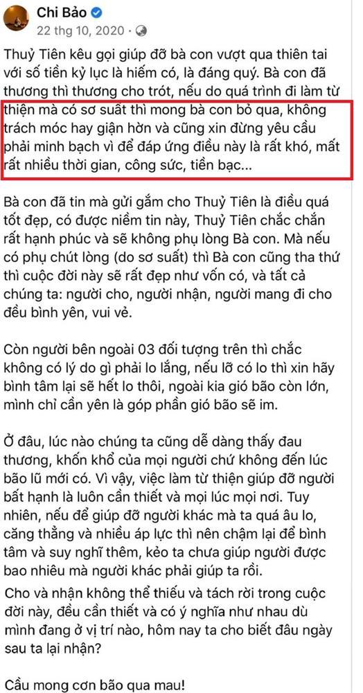 Chi Bảo: Đừng yêu cầu Thủy Tiên minh bạch-4