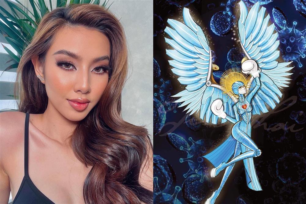 Hé lộ bản vẽ Quốc phục của Thùy Tiên dự thi Miss Grand 2021-4