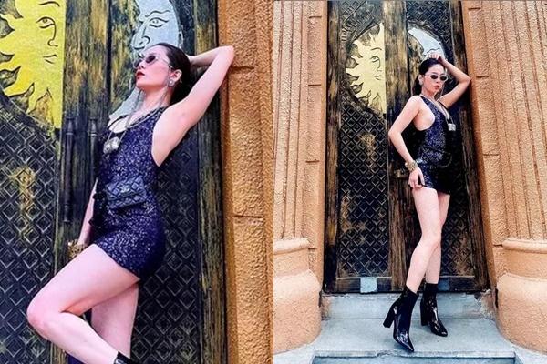 Tuổi 40, Lệ Quyên tự tin diện áo tắm khoe nửa bầu ngực-11