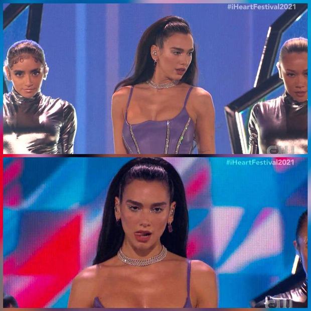 Dua Lipa hát sung quá khiến dây áo đứt phăng-1