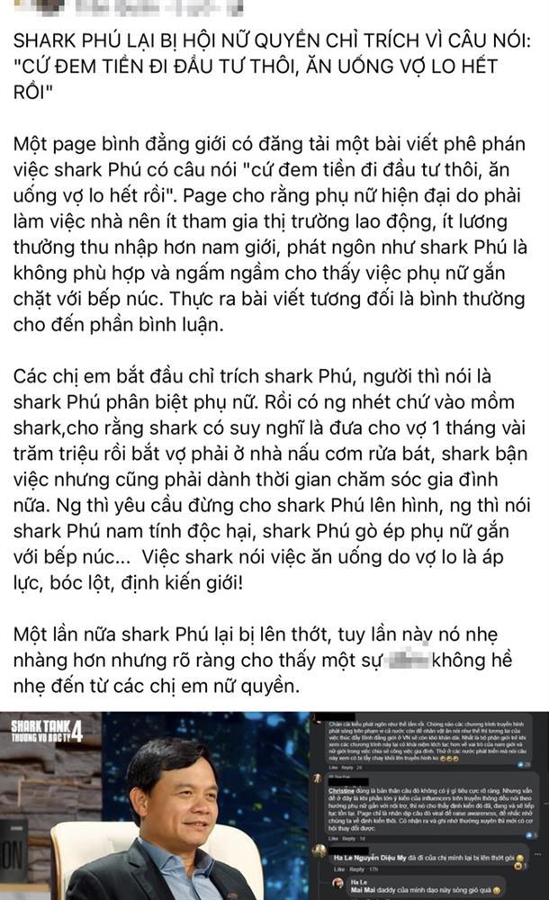 Shark Phú phát ngôn vui mồm tháng trước, tháng này mới bị chỉ trích-3