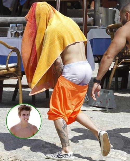 Justin Bieber vẫn mê quần tụt quá lố lộ cả nội y-6