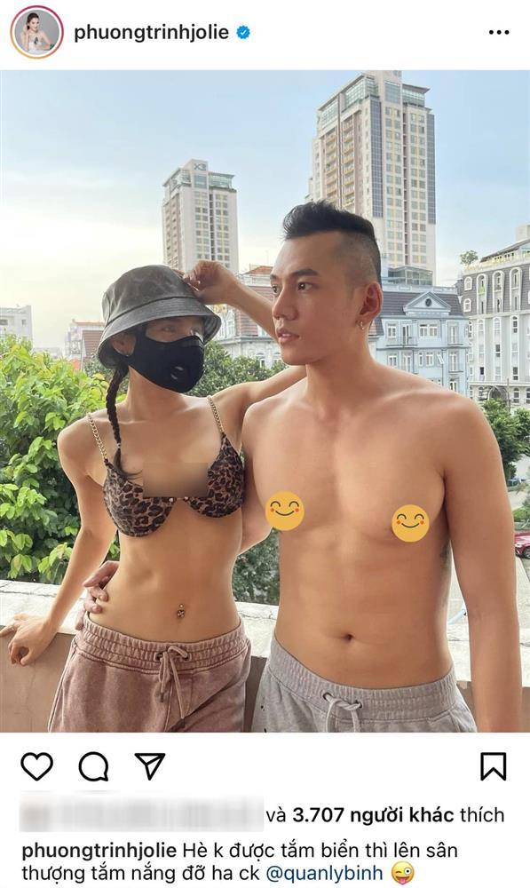 Phương Trinh Jolie và chồng sắp cưới khoe body cực cháy, xăm kín lưng-2