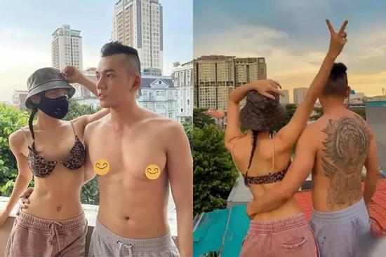 Phương Trinh Jolie và chồng sắp cưới khoe body cực cháy, xăm kín lưng