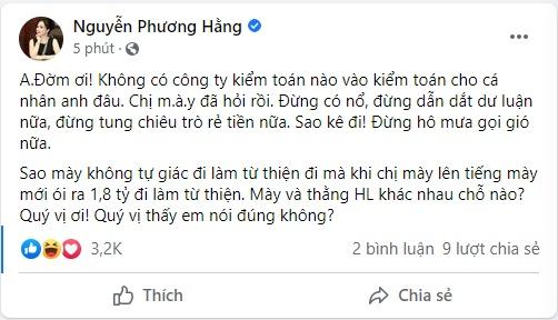 Đàm Vĩnh Hưng mời kiểm toán, Phương Hằng mắng đừng nổ-3