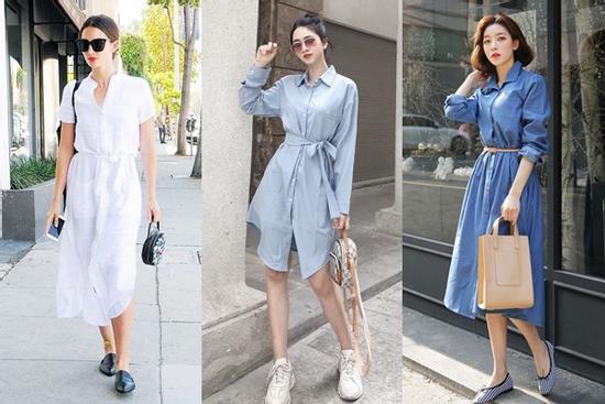 5 kiểu giày hoàn hảo để mix với đầm sơ mi mùa thu