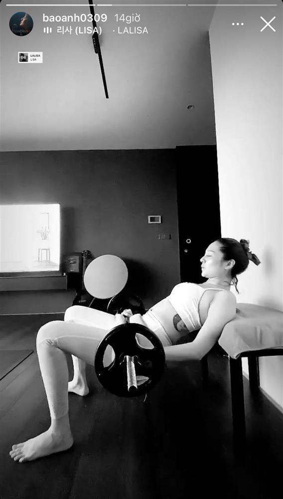 Bảo Anh nhập team nâng tạ bằng chỗ hiểm, nhìn toát mồ hôi!-1