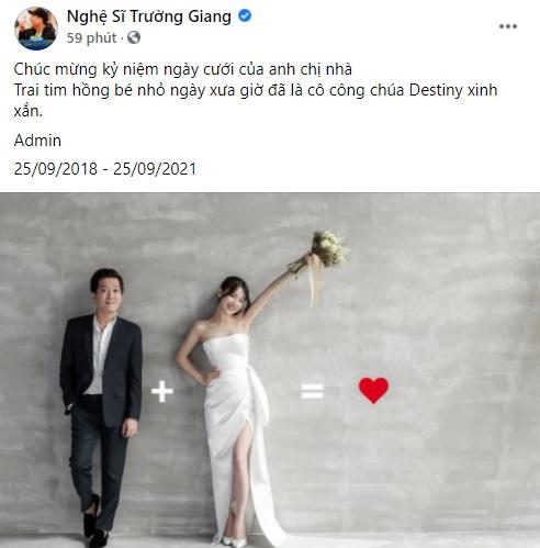 Vợ chồng Trường Giang kỷ niệm 3 năm cưới, ảnh sao cứ sai sai-4