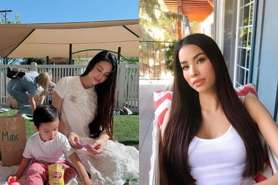 Khoe ảnh bên 'cậu cả', Phạm Hương gây chú ý nhờ 'báu vật' mẹ 2 con
