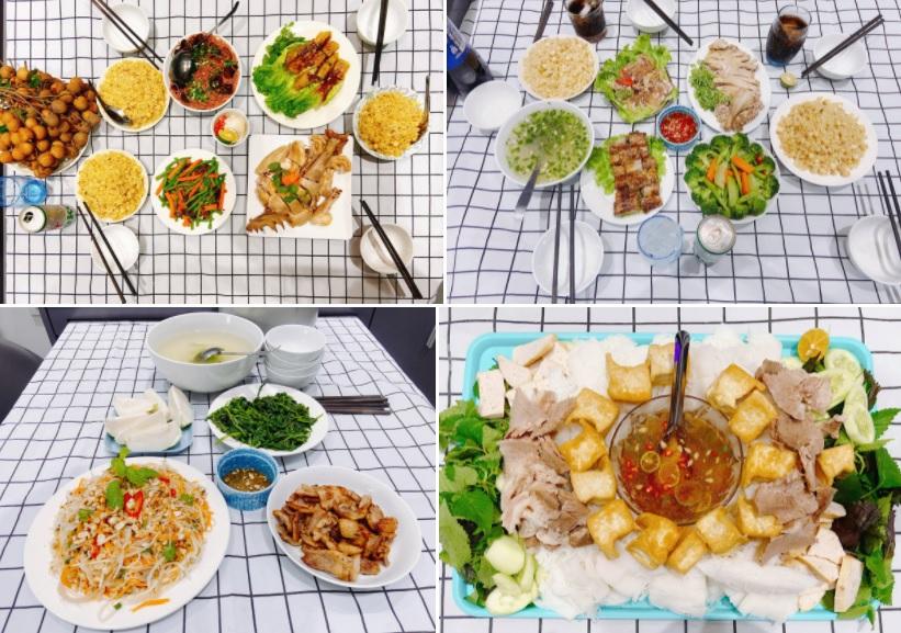 Chồng nấu cơm cữ cho vợ trong dịch, 30 ngày không trùng bữa-1