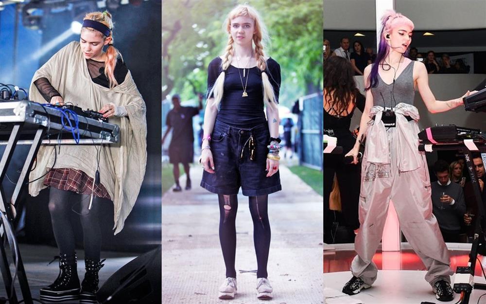 Grimes - cô ca sĩ vừa chia tay tỷ phú Elon Musk có gu ăn mặc dị biệt-4