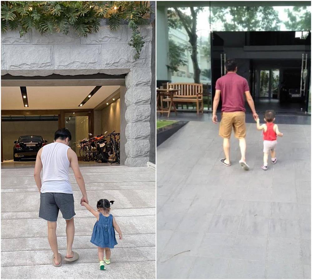 Kim Lý - Cường Đô La trông con: Người kín đáo, người thiếu vải-7