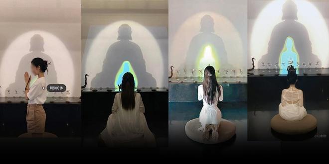 Hot girl sống ảo nơi cửa chùa tại Trung Quốc bị xóa tài khoản-2