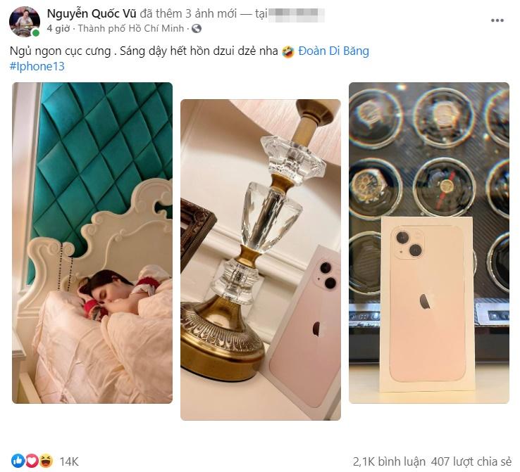 Nửa đêm chồng đại gia nhận mất tiền ngu vì Đoàn Di Băng-1