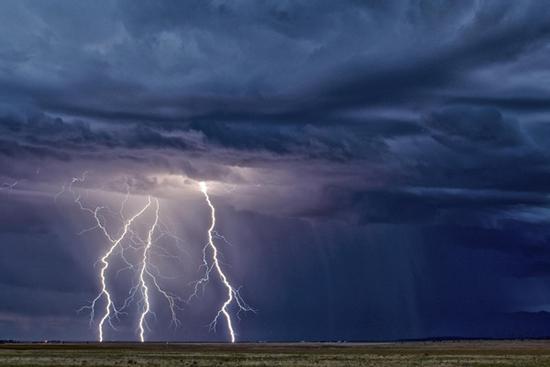 Cánh đồng cho du khách xem sét đánh ở Mỹ