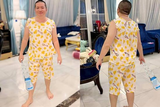 Ông xã Di Băng mặc đồ bà vú, bán dung dịch vệ sinh phụ nữ