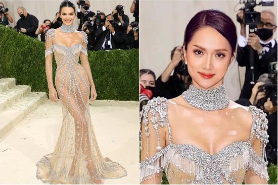 Hương Giang đổ bộ sự kiện với váy xuyên thấu hệt Kendall Jenner?