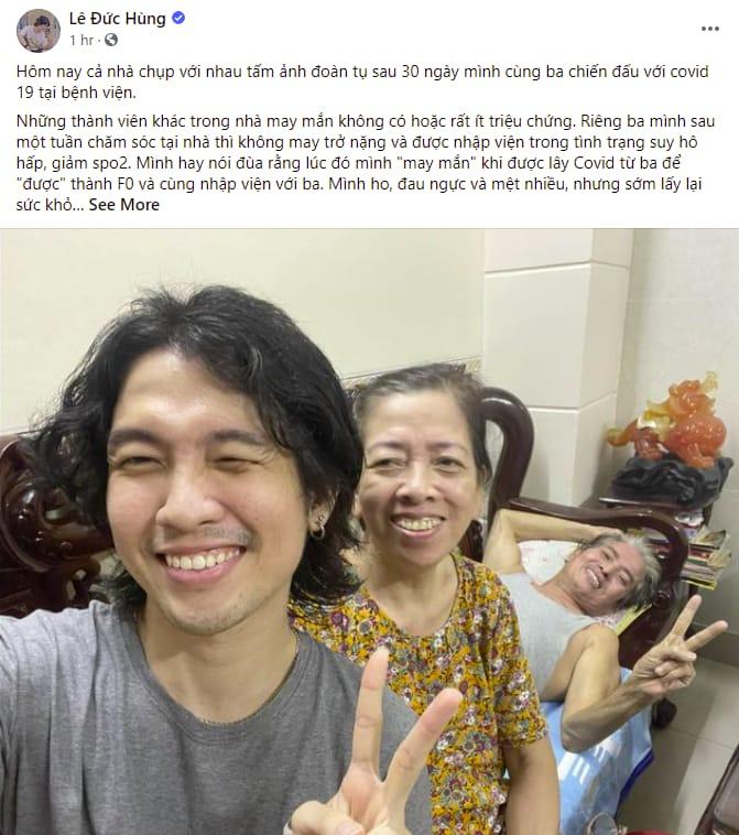 Cha đẻ hit Sáng Mắt Chưa thấy may mắn vì nhiễm Covid từ ba-1