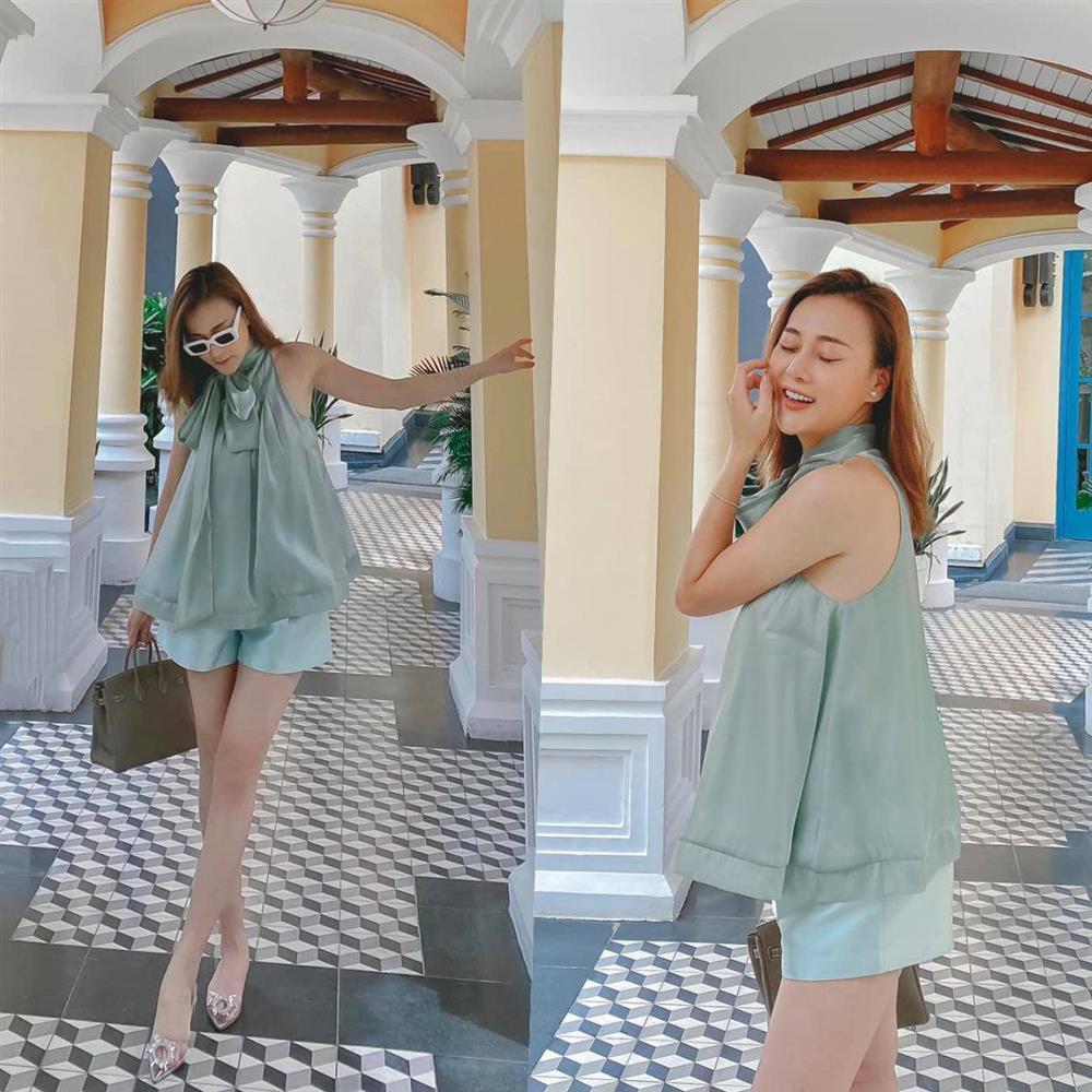 Phương Oanh ngoài đời thoát kiếp khúc giò nhờ 3 tips mix đồ-6