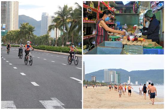 Người dân Đà Nẵng được tắm biển... hoạt động trở lại từ 0h ngày 30/9