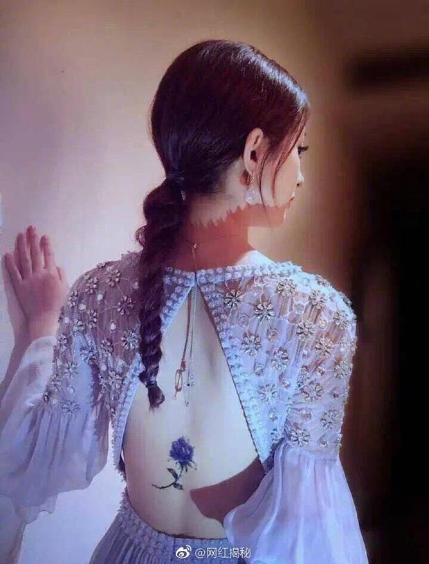 Triệu Lệ Dĩnh rất ít diện đầm sexy vì 1 khuyết điểm dễ lộ vùng lưng-5