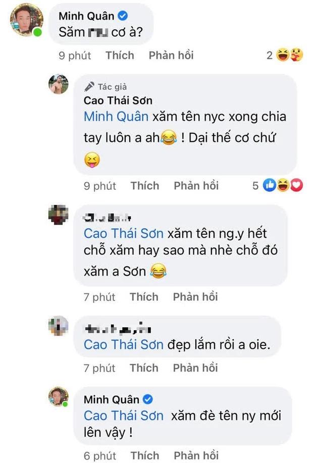 Cao Thái Sơn cởi trần lộ hình xăm người yêu cũ ở điểm nhạy cảm-3