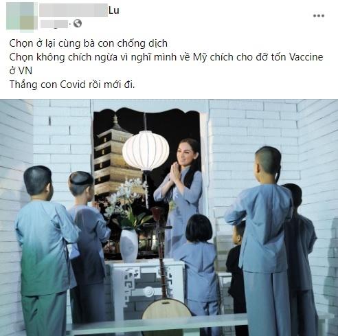 Lý do Phi Nhung chưa tiêm vaccine Covid