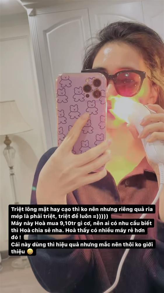 Hòa Minzy ngốn 10 triệu sắm máy triệt lông, từng thâm vùng kín-4