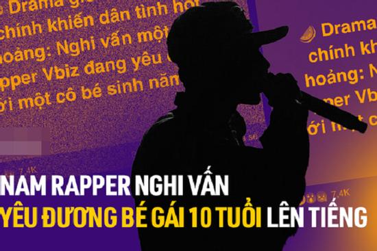 Nam rapper lên tiếng về nghi vấn yêu đương bé gái 10 tuổi