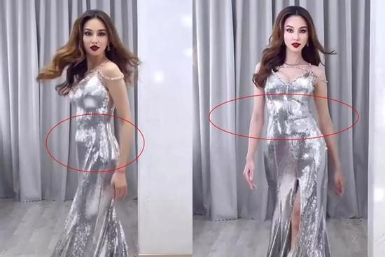 Khoe trình catwalk thi Miss Grand, Thùy Tiên lộ body như 'khúc giò'