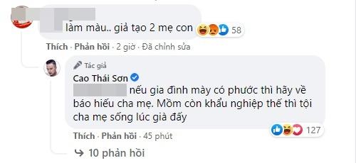 Cao Thái Sơn nổi giận khi bị mắng giả tạo mẹ lẫn con-2