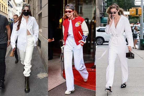 1001 công thức mix đồ 'white-on-white' chất lừ từ Gigi Hadid