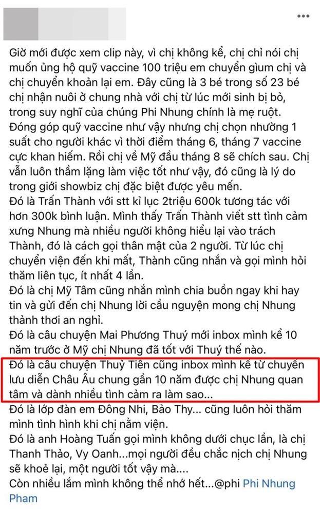 Thủy Tiên âm thầm làm một điều khi Phi Nhung qua đời-1