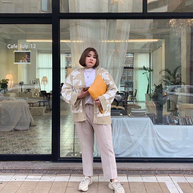 Nàng mập học ngay cách phối đồ thánh ăn Hàn Quốc để minhon hơn-1