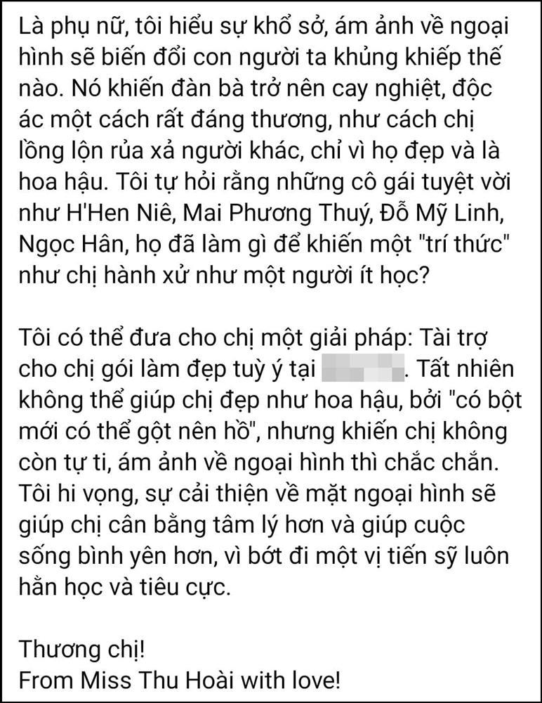 Tiến sĩ gọi hoa hậu là con điên, Thu Hoài mắng: Khiếm tật tư duy-5