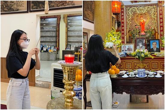 Phương Mỹ Chi cúng 49 ngày cô Út - ca sĩ Phương Quế Như