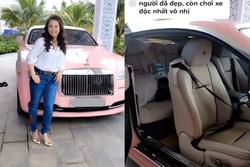 Bà Phương Hằng diện đồ 'xì tin', khoe Rolls-Royce màu hồng 30 tỷ