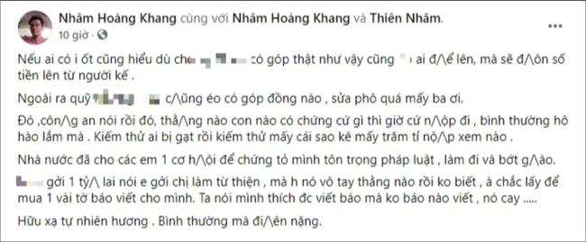 Vừa lên mạng đạo lý, vài tiếng sau Nhâm Hoàng Khang bị bắt-1